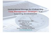 Instructional Design for Enhancing Time …dasan.sejong.ac.kr/~inlee/set/research/time (1025).pdfInstructional Design for Enhancing Time Management Strategies in e- ... use instructional