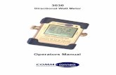 Operators Manual - RFI · Directional Watt Meter Operators Manual. ... self-discharge cells brings several advantages, ... Sensitivity of The 3030 Directional Watt Meter: There are