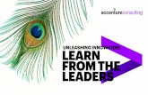 Unleashing Innovation: Learn from the Leaders | … survey uncovered some surprising habits and practices of government innovation leaders: UNEXPECTED PARTNERSHIPS CONTINUAL COMMUNI-CATIONS