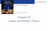 Gases and Kinetic Theory - Faculty Server Contactfaculty.uml.edu/arthur_mittler/Teaching/chapter15.pdf · Gases and Kinetic Theory . ... • Temperature is part of the constant in