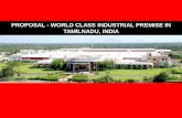 PROPOSAL - WORLD CLASS INDUSTRIAL PREMISE IN TAMILNADU… · Factory premise for sale in Tamilnadu, ... The subject property is A WORLD CLASS INDUSTRIAL ... due to the setting up