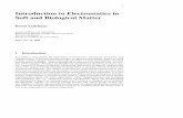 Introduction to Electrostatics in Soft and Biological …andelman/reprints/121_NATO_Edinburgh_elec...1 Introduction to Electrostatics in Soft and Biological Matter David Andelman School
