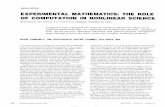EXPERIMENTAL MATHEMATICS: THE ROLE OF ...tuvalu.santafe.edu/~jdf/papers/experimentalmathematics.pdfSPECIAL SECTION EXPERIMENTAL MATHEMATICS: THE ROLE OF COMPUTATION IN NONLINEAR SCIENCE