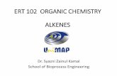 ERT 102 ORGANIC CHEMISTRY ALKENES - UniMAP …portal.unimap.edu.my/portal/page/portal30/Lecturer Notes...•Major product –reaction of nucleophile with more stable carbocation (carbocation
