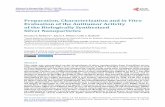 Preparation, Characterization and in Vitro Evaluation of ...file.scirp.org/pdf/ANP_2016053010394892.pdftion of the Antitumor Activity of the Biologically Synthesized Silver Nanoparticles.