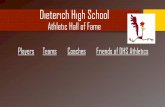 Dieterich High Schooldieterich.k12.il.us/Sports/hof/hof.pdfRandy Niebrugge –Class of 1974 •School Record-Holder in High Jump –6’3 ½” •Decatur Area Best in High Jump (1974)