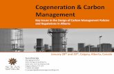 Cogeneration & Carbon Management - CMC Research …cmcghg.com/wp-content/uploads/2014/01/Cogeneration... · 2017-02-08 · January 28th thand 29 , Calgary, Alberta, Canada Cogeneration