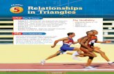 Chapter 5: Relationships in Triangles · 236 Investigating Slope-Intercept Form 236 Chapter 5 Relationships in Triangles Bisectors, Medians, and Altitudes Construction 1 Construct