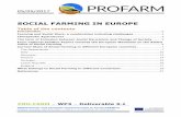 SOCIAL FARMING IN EUROPE - European Grants … 3.1 Social Farming in Europe.pdf · SOCIAL FARMING IN EUROPE Table of the contents Introduction ... The term of Inclusion between Social