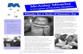 Thanks for a Taste of Summer Joy - McAuley Ministries a taste of summer happiness, ... beach, a picnic, fresh slices of watermelon, and a band play-ing outdoors ... Page 2 McAuley
