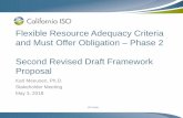 Flexible Resource Adequacy Criteria and Must Offer ... · ISO Public Flexible Resource Adequacy Criteria and Must Offer Obligation – Phase 2 Second Revised Draft Framework Proposal