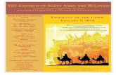 Msgr. Chet Moczydlowski Epiphany of the Lord Bulletin 01.05.2014.pdf · The book, y Way of Grace, ... Jimmy L. Eagle Louise Elder ... Michael S. Giuffre Gertrude & William Gleason