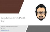 Introduction to OOP with Java - Abu Khleif · following UML class diagram: Introduction to OOP with Java - AbuKhleiF  30. Homework For the Item class, …