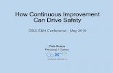 How Continuous Improvement Can Drive Safety - CBIA · How Continuous Improvement Can Drive Safety ... •Total Productive Maintenance (TPM) 14 . ... PowerPoint Presentation
