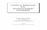 User’s Manual for PowerSight PS3000 - Summit Technologysummittechnology.com/ps3000-Man-26.pdf · PowerSight because they support all the accuracy specifications of the product.