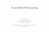 Ensemble Forecasting - UMCP Chaos Weather Project€¦ · Each ensemble member evolution is given by integrating the following equation where e j (0) is the initial condition, P j