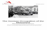 The German Occupation of the Rhineland · The German Occupation of the Rhineland What should Britain do about it? ... However, appeasement is an important phase in British foreign