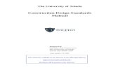 The University of Toledo · Web viewConstruction Design Standards Manual Prepared by Facilities and Construction The University of Toledo Toledo OH 43606-3390 (last update 7/14/09)