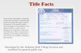 Title Facts - Jefferson Countyjccal.org/Sites/Jefferson_County/Documents/Revenue Department...Title Facts Some of the ... Using different color ink in the middle of a name; d. ...