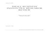 SMALL BUSINESS INSTITUTE RESEARCH REVIEW€¦ · Small Business Institute® Research Review, Volume 35, 2008 ... Sherrie Taylor, Ron Cook, & Shawn Carraher 269 Real Estate Venturing