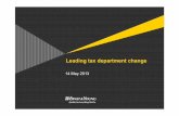 leading Tax Department Change - Ey - United States€¦ · Excel projection ... 14 Leading tax department change A SAP view SAP NetWeaver BW, ERP, GL, DW, CRM, TRX ... Other SAP EPM