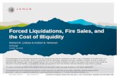 Forced Liquidations, Fire Sales, and the Cost of Illiquidity · Forced Liquidations, Fire Sales, and the Cost of Illiquidity ... Add liquidity as additional constraint in mean-variance