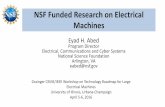 NSF Funded Research on Electrical Machinespublish.illinois.edu/machineroadmap/files/2016/04/Abed.pdf · NSF Funded Research on Electrical Machines ... electrical machines and drives