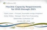 Flexible Capacity Requirements for 2019 through 2021 Capacity Requirements for 2019 through 2021 ... capacity requirements for compliance years 2020 and ... for all variable energy