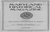SEPTEMBER, 1938 No. 3 MARYLAND HISTORICAL …msa.maryland.gov/megafile/msa/speccol/sc5800/sc5881/...Vol. XXXIII SEPTEMBER, 1938 No. 3 MARYLAND HISTORICAL MAGAZINE PUBLISHED BY THE