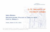 L-3: BALANCE OF PAYMENT CRISES - JVI · L-3: BALANCE OF PAYMENT CRISES IRINA BUNDA MACROECONOMIC POLICIES IN TIMES OF HIGH CAPITAL MOBILITY VIENNA, MARCH 21–25, 2016 ... o A currency