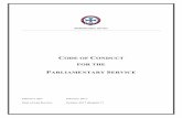 CODE OF CONDUCT FOR THE - Queensland Parliament · Parliamentary Service CODE OF CONDUCT FOR THE PARLIAMENTARY SERVICE Effective date February 2017 Date of Last Review October 2017