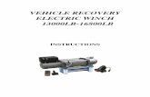 VEHICLE RECOVERY ELECTRIC WINCH 13000LB …prime-tech.de/wp-content/uploads/download-manager... · Do not attach tow hooks to winch mounting apparatus. ... The first winch use should
