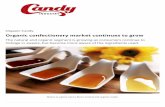 Organic confectionery market continues to gro Candy Organic confectionery market continues to grow The natural and organic segment is growing as consumers continue to indulge in sweets,