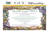 GCC Monthly - Cybergolf · GCC Monthly Mardi Gras 2012 ... Notes from the Membership Department ... and Sara Beth Lentz. We hope that you will all come