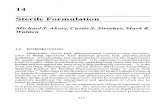 14 Sterile Formulation - UFUftp.feq.ufu.br/Luis_Claudio/Books/E-Books/Engineering...14 Sterile Formulation MichaelJ. Akers, CurtisS. Strother, MarkR. Walden 1.0 INTRODUCTION Historically,