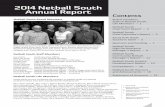 20I4 Netball South Annual Report · Kate Buchanan Corporate and Communications Manager ... Frances Trotter, Doreen Tucker, Clare Wallace, Dorothy Weir, Lynnette Willocks, Judy Young