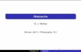 Nietzsche - University of California, Davishume.ucdavis.edu/mattey/phi151/nietzsche_post2.pdf · Nietzsche’s Literary Output Nietzsche was trained in classical philology, or what