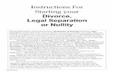 Instructions For Starting your - PBworksfamilylaw.pbworks.com/f/dissolution.pdf · Instructions For Starting your ... separation or nullity. Your marriage is not dissolved until there