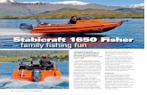 Stabicraft 1650 Fisher – family fishing fun 1650 New... · Stabicraft 1650 Fisher – family fishing fun TrailerboaT Trials ... pontoon design giving excellent load- ... knife slot,