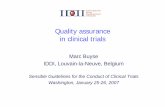 Quality assurance in clinical trials - CRASH-2 · Quality assurance in clinical trials Marc Buyse IDDI, ... – Design flaws (eg exclusion of patients with incomplete treatment or