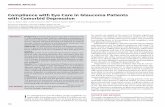 compliance with eye care in glaucoma Patients with ...S(c4l3jumc5opcdmpgjk4orisw))/FilesUpload/IMAJ/0/40/... · Guy A. Weiss MD1, Yakov Goldich MD2,4, Elisha Bartov MD3,4 and Zvia