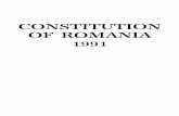CONSTITUTION OF ROMANIA - Camera Deputatilor OF ROMANIA TITLE I General principles Article 1 Romanian State (1) Romania is a sovereign, inde-pendent, unitary and indivisible National