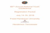 66Th Annual National Youth Conference Registration Packet ...nyc-coc.org/wp-content/uploads/2017/12/NYC__Packet_2018-66th.pdf · 66Th Annual National Youth Conference Registration