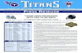 FOR IMMEDIATE RELEASE AUGUST 10, 2015 TITANS …prod.static.titans.clubs.nfl.com/assets/docs/mediaguide/2015-08-14... · FOR IMMEDIATE RELEASE AUGUST 10, 2015. ... on the road against
