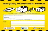 Burglary Prevention Toolkit194.106.222.56/sites/default/files/2017-10/burglary...l Garden tools and machinery should be permanently marked with your postcode. l Garden machinery, motorcycles