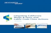 2ND EDITION Litigating California Wage & Hour and Labor ... · 2ND EDITION Litigating California Wage & Hour and ... The Future of Tip-pooling Cases Under California Law ... authorized