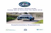 UAC Easter Stages Rally Friday 6th & Saturday 7th April 2018uaceasterstages.com/wp-content/uploads/2018/03/srs-rev-8-02032018.… · the Official Notice Board in Documentation / Signing