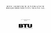 BTU SERVICE ENTRANCE REQUIREMENTS MANUALs3.amazonaws.com/zanran_storage/€¦ · Page 2 BTU General Policies and Procedures 1. For service voltages offered by BTU see page 32. 2.