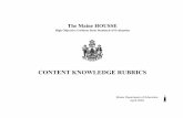 CONTENT KNOWLEDGE RUBRICS - Maine.gov and Worksheets.pdfThe Maine HOUSSE High Objective Uniform State Standard of Evaluation CONTENT KNOWLEDGE RUBRICS Maine Department of Education