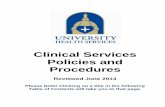 Clinical Services Policies and Proceduresuhsrn/PDF/Clinical _pol_proc_7-29-14.pdf · Clinical Services Policies and Procedures ... Consent for Procedure Policy Cryo Cuff Procedure